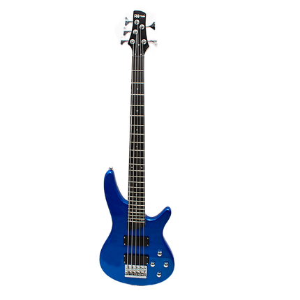 Rhythm 5 String Electric Bass Guitar Blue [MI-SPB500 BL]