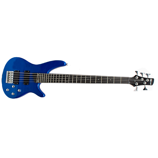 Rhythm 5 String Electric Bass Guitar Blue [MI-SPB500 BL]