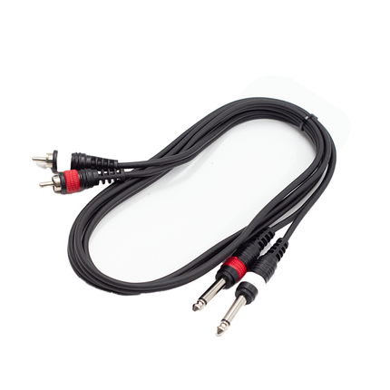 FTS 1.8M 2X6.35mm Mono Jack To 2RCA [TLC153]