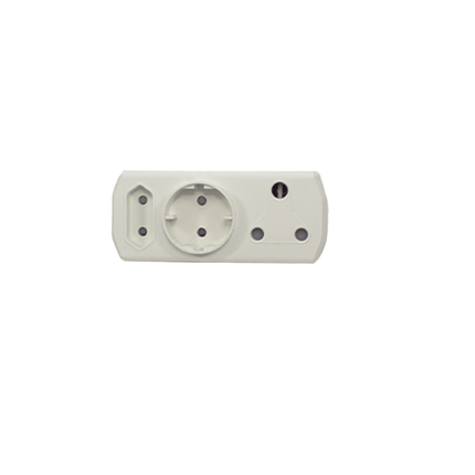 TT-F03-A012 Target Electrical 3 way Multiplug Adapter  1 x 5A 1 x 16A 3 pin &amp;1 x 5A EU 2 pin Schuko p