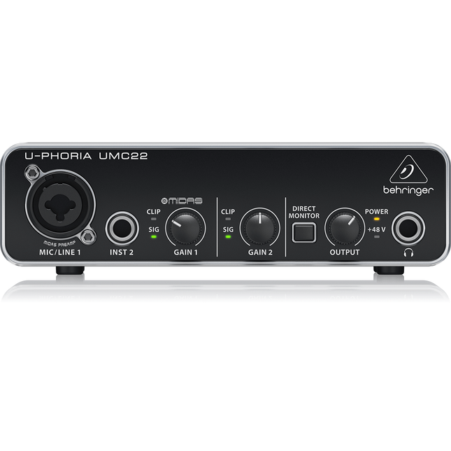 Behringer UMC22 Audio Interface.