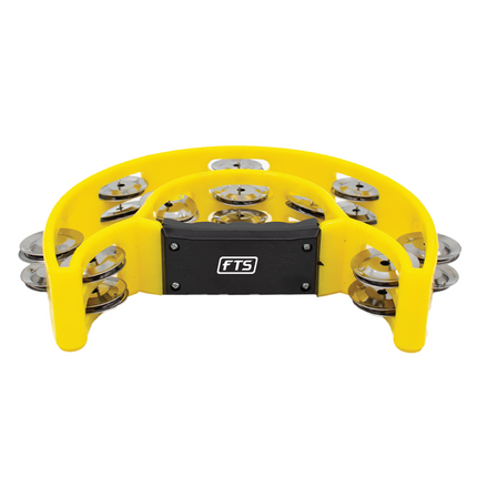 FTS Double Row Tambourine Yellow [FTS-JT-TX9-20 YL]