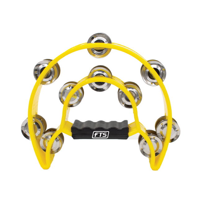 FTS Double Row Tambourine Yellow [FTS-JT-TX9-20 YL]