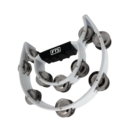 FTS Double Row Tambourine White [FTS-JT-TX9-20 WH]