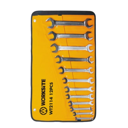 WorkSite 12Pcs Double Open-End Wrench Set [WT2114]