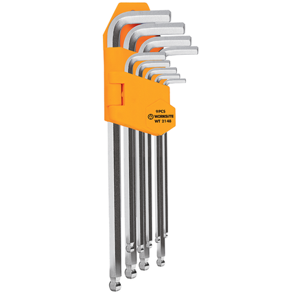 WorkSite  9Pcs Ball Point Hex Key Set [WT2148]