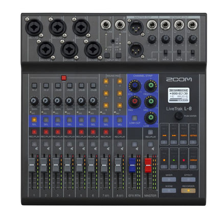 Zoom L-8 Livetrak Digital Mixer.