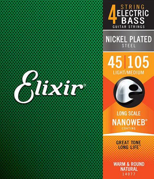 Elixir 14202 Bass Nickel Nanoweb 5 String Lite Medium 0.45-1.30