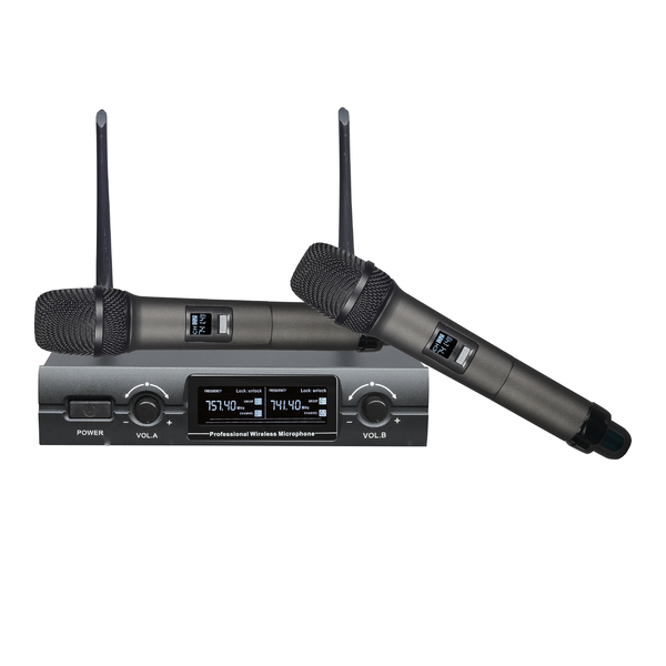 [FTS KU300] Dual Handheld Wireless Microphones.