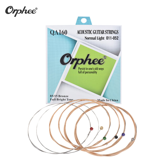 Orphee QA160 0.011 To 0.052 Accoustic Guitar Strings.