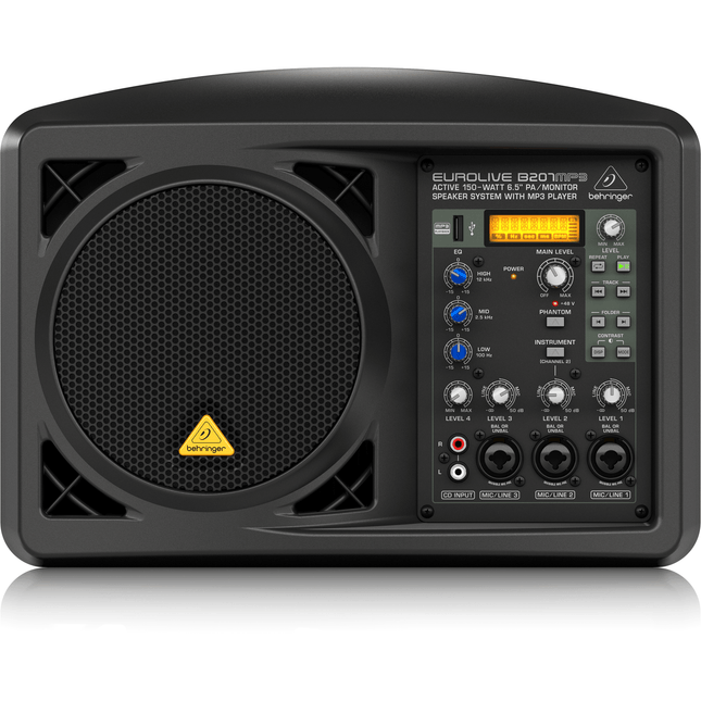 Behringer B207MP3 150-Watt Powered speaker,fastrak-sa.