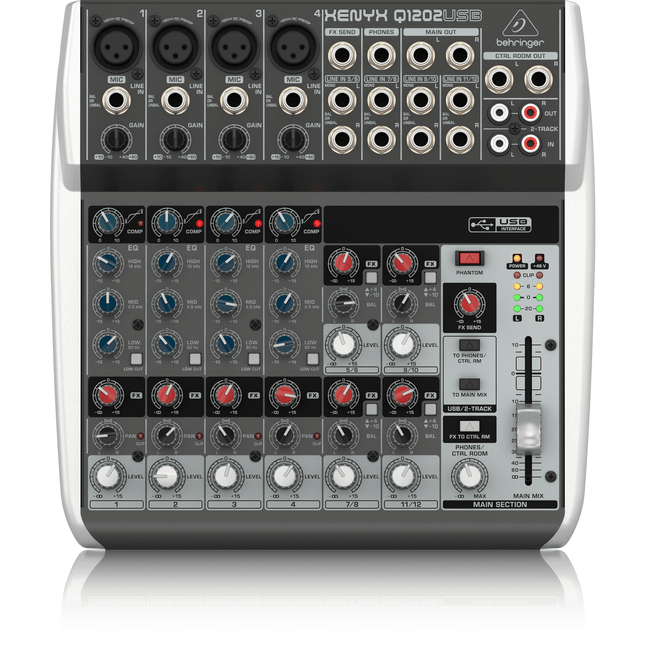 Behringer Q1202USB 12-Input 2-Bus Mixer,fastrak-sa.