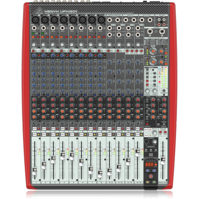 Behringer UFX1604 16-Input 4-Bus Mixer,fastrak-sa.