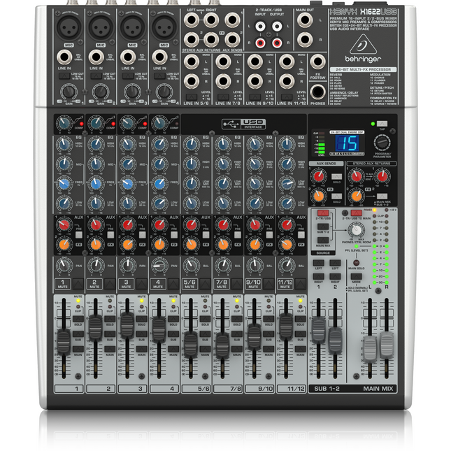 Behringer X1622USB 16-Input 2/2-Bus Mixer,fastrak-sa.