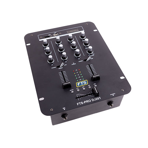 FTS PRO DJ201 2 Channel DJ Mixer.