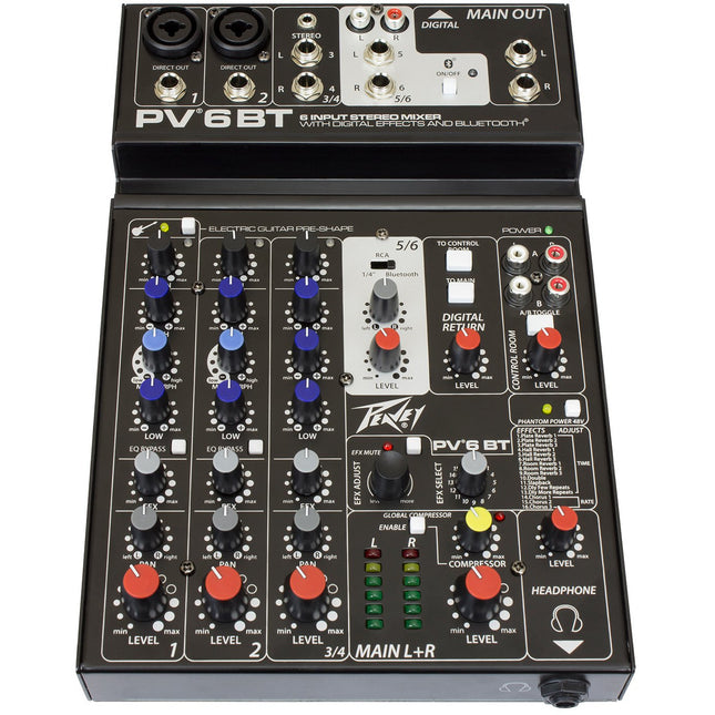 Peavey PV 6 - BT Mixer,fastrak-sa.