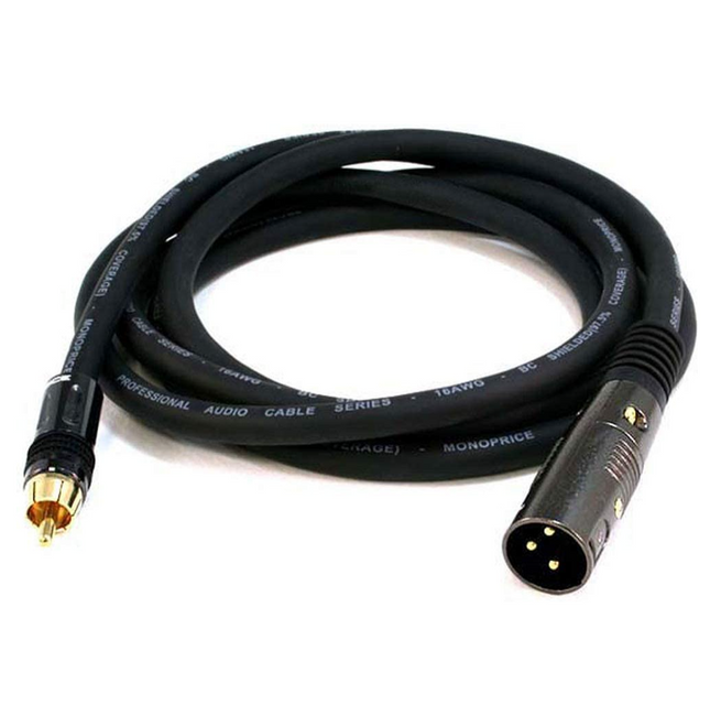 FTS CXLRRCA1.8 XLR Male To RCA Male Cable 1.8M.